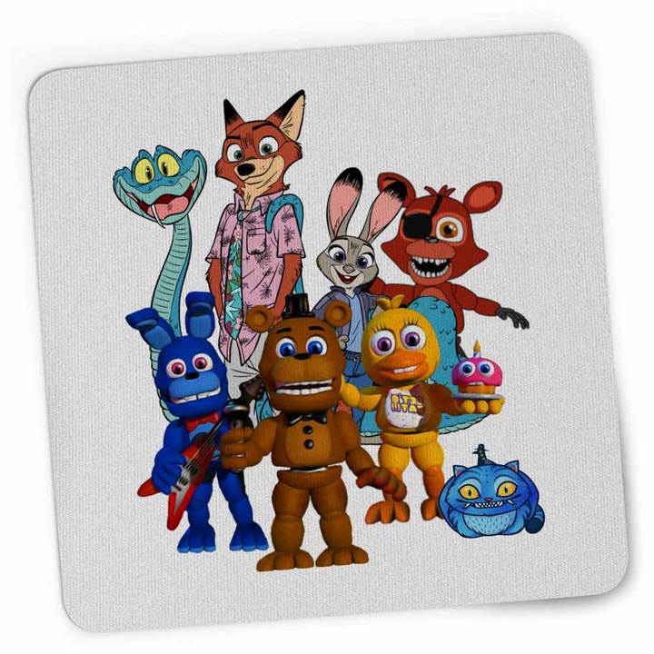 Mousepad Fnaf Zootopia Judy Sarpe Vulpe Five Nights at Freddy Horror Halloween CoolTrend, 21x19cm