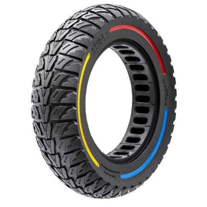 Cauciuc plin solid offroad pentru trotineta electrica 8, 5x2 inch, dimensiuni 8 1/2 x 2-6.1