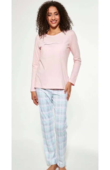 Pijama dama, 100% bumbac, Cornette W655-287 Let me sleep Roz, 2XL