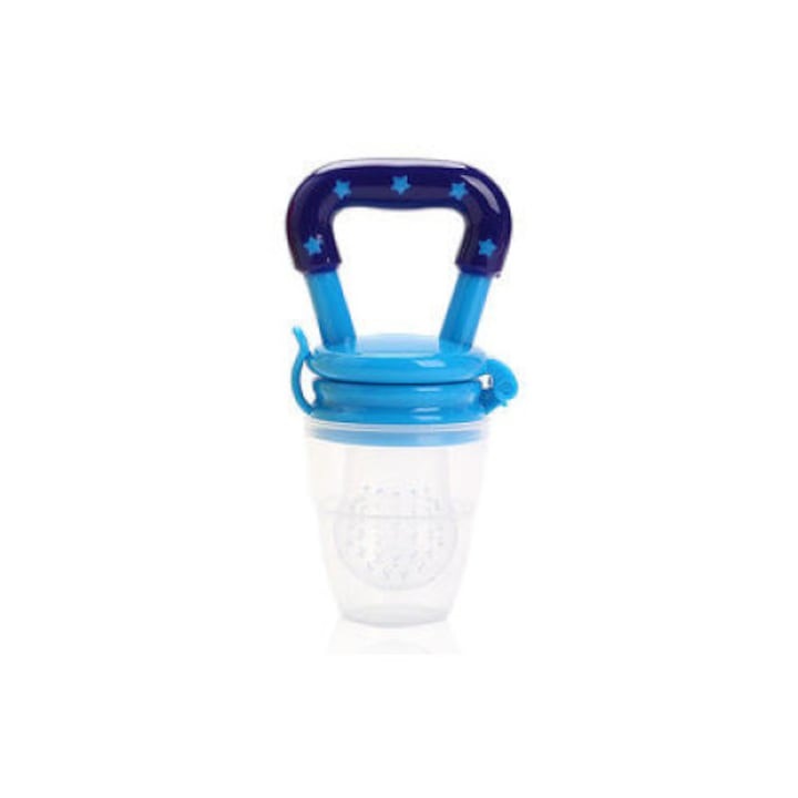 Залъгалка за плодове и зеленчуци с отделение, Neo™ BbyBoom®, Силиконова, без BPA, Синя