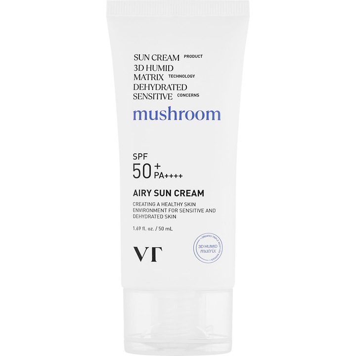 Airy Sun Cream Mushroom SPF 50+ PA++++ Crema de fata 50 ml