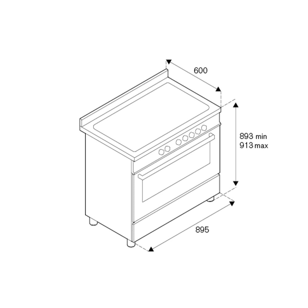 Aragaz cu plita pe inductie Bertazzoni, colectie Heritage, latime 90 cm, 5 zone, cuptor electric 103 l, temperatura reglabila max. 250°C, 11 functii de gatit, convectie, iluminare interioara, termometru integrat, sticla triplustratificata, negru mat