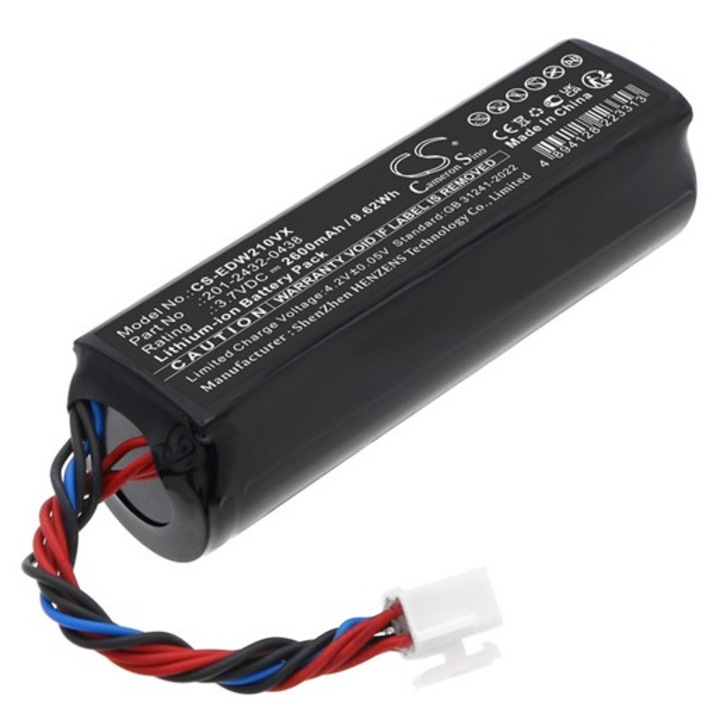 Cameron sino li-ion akkumulátor, 3, 7v, 2600mAh, kompatibilis ecovacs 201-2432-0438 -vel