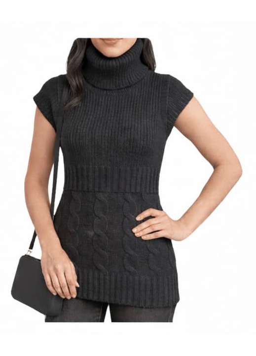 Pulover TN fashion P747GG culoare gri inchis