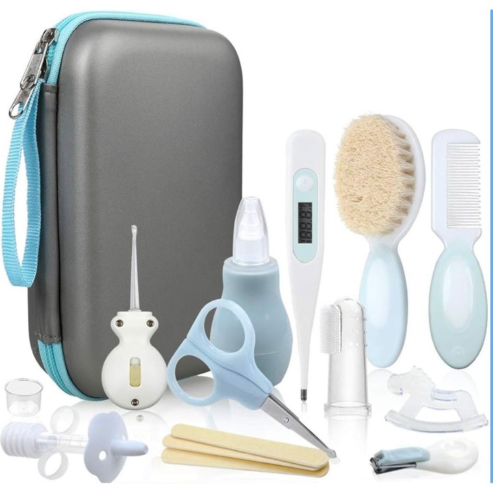 Kit de ingrijire a sanatatii bebelusilor LictinKit de ingrijire a bebelusilor Accesorii pentru ingrijirea nou-nascutilor - 15 bucati
