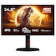 Monitor Gaming AOC 25G4KUR, 24.5", Full HD (1920x1080), Fast IPS, WLED, 420Hz (OC, 400Hz native), 0.3ms MPRT, 1ms GtG, Adaptive Sync, NVIDIA G-SYNC Compatible, VESA Certified DisplayHDR™ 400, Flicker Free, HDMI, DisplayPort, USB, Pivot, Negru/Rosu