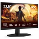 Монитор Gaming AOC C24G42E, Извит 1500R, 23.6", Full HD (1920x1080), VA, WLED, 180Hz, 0.5ms MPRT, 4ms GtG, Freesync Premium, HDR 10, Flicker Free, Low Blue Light, Високоговорители 2x2W, HDMI, DisplayPort, Черен