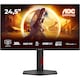 Monitor Gaming AOC Q25G4SR, 24.5", QHD (2560x1440), Fast IPS, 300Hz, 0.3ms MPRT, 1ms GtG, Adaptive Sync, NVIDIA G-SYNC Compatible, VESA Certified DisplayHDR™ 400, Flicker Free, Low Blue Light, Difuzoare 2x2W, HDMI, DisplayPort, Pivot, Negru