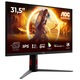 Монитор AOC U32G4U, 31.5", UHD (3840x2160), Fast IPS, WLED, 160Hz, 0.5ms MPRT, 1ms GtG, VESA Certified DisplayHDR 400, HDMI, DisplayPort, USB, Pivot, Черен