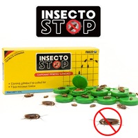 Capcana pentru Gandaci InsectoStop Fugo®, Pachet XXL 16 Bucati, Adeziva, Fara Substante Toxice, Fara Miros, Reutilizabila, Sigura pentru Copii si Animale, Utilizare Interior
