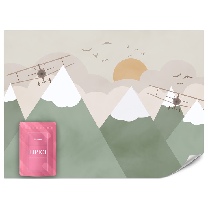 Fototapet Muralo Munti In Stil Scandinav 300x210 Pentru Camera Copiilor