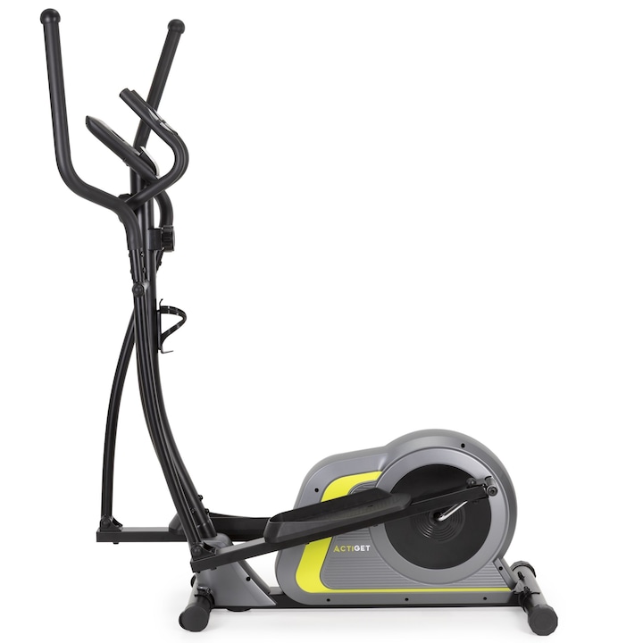 Bicicleta eliptica, ActiGet, magnetica, negru, argintiu, lime, alb, antrenament cardio, antrenament pentru intregul corp, manere ergonomice, constructie stabila, sarcina maxima 130 kg