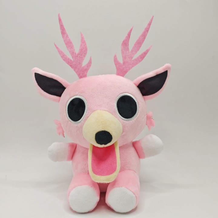 Papusa de plus, jucarie de colectie, roz, 25cm