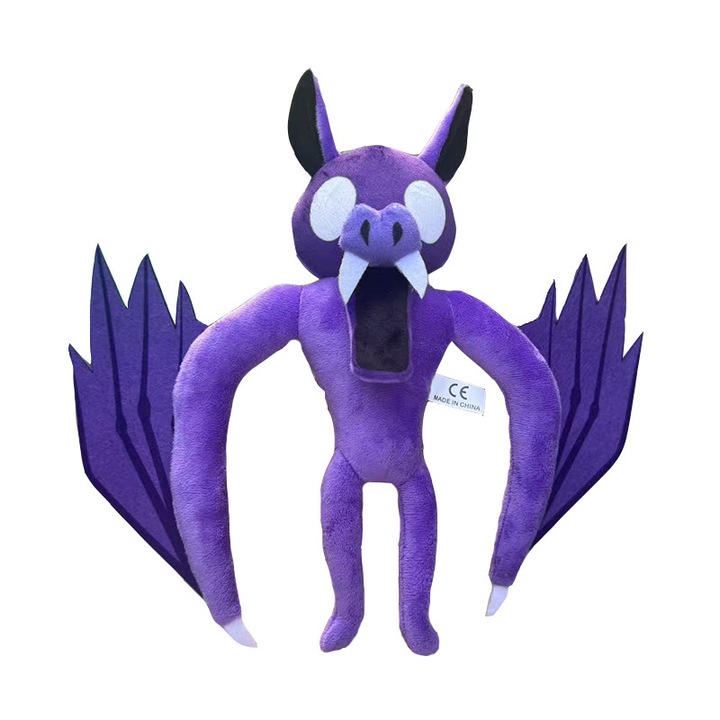 Papusa de plus, liliac mov, 29cm