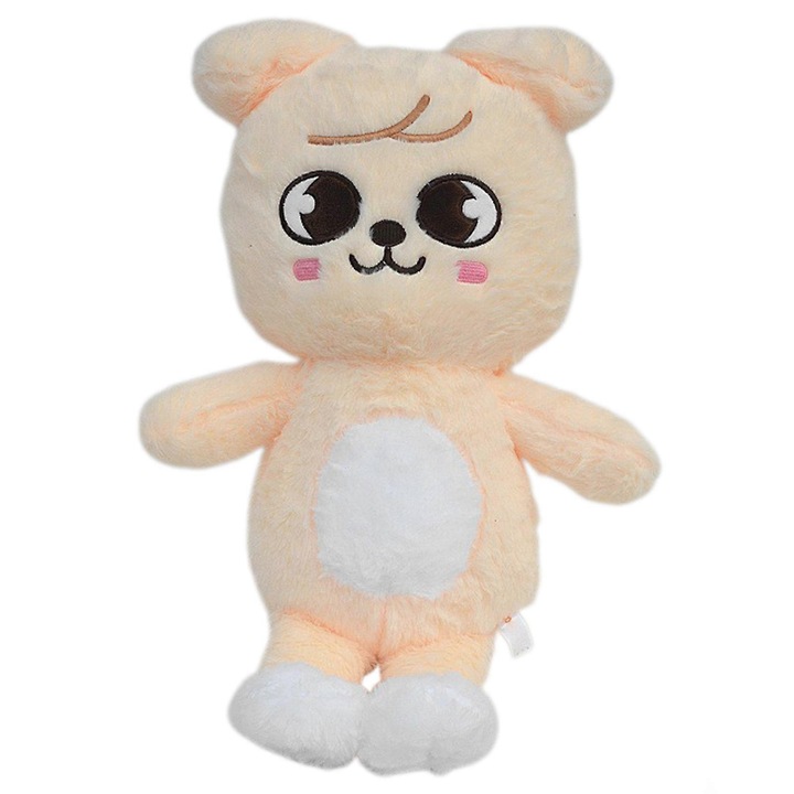 Papusa de plus, galbena, 50cm