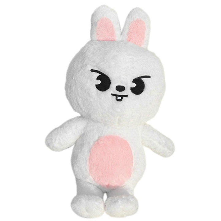 Papusa de plus, alba, 50cm