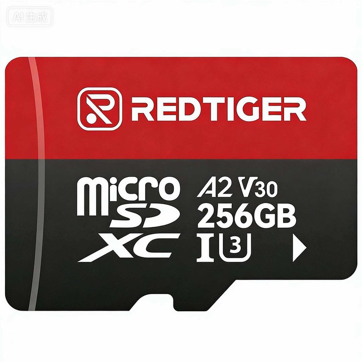 Карта памет MicroSDXC Redtiger 256GB, V30, A2, 100MB/s, с SD адаптер