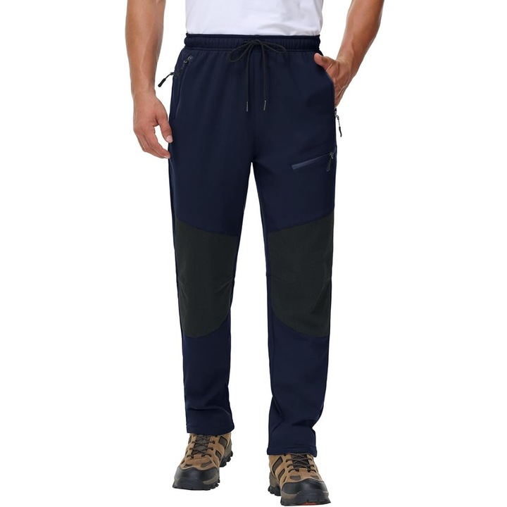 Pantaloni de ski de iarna pentru barbati, impermeabili, albastri, Albastru