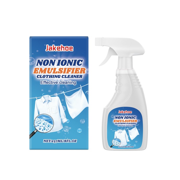 Detergent de rufe, spray pentru indepartarea petelor JAKEHOE, formula delicata, fara apa, pentru toate tesaturile, 500ml