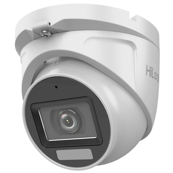 HiLook Hikvision megfigyelő kamera, 2MP, 2, 8 mm objektív, mikrofon, Smart Dual Light, IR 30 m, IP66 THC-T127-LMS