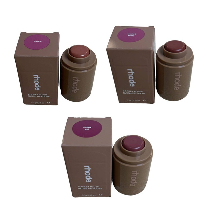 Rhode pofkrem, nedvigázó és színes, Date Cake + Plum + Sprinkle árnyalat