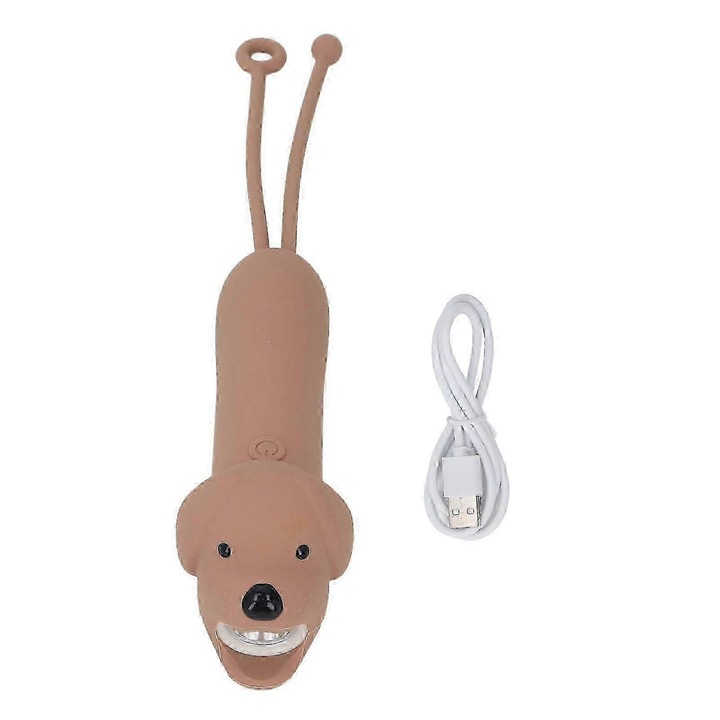 Сладък силиконов фенер във формата на животно, мини преносим фенер с две степени за деца