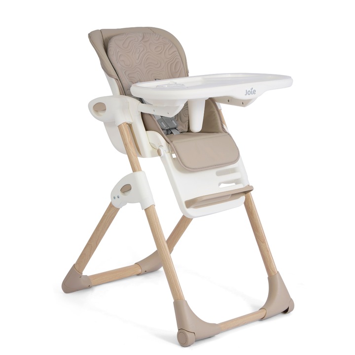 Scaun de masa Mimzy Recline Strata Dune Wood, nastere - 15 kg, Joie