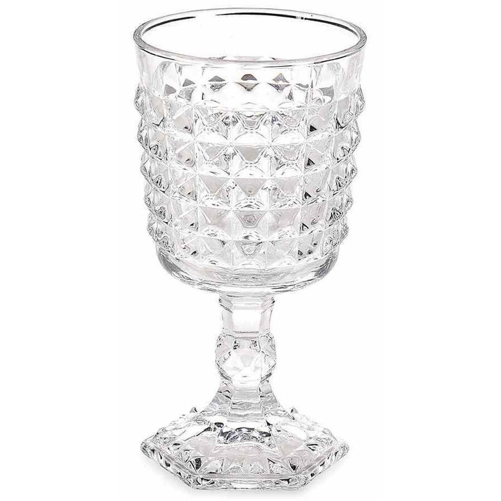 Set 6 pahare sticla Ø 8, 5 cm x 16 H, 250 ml