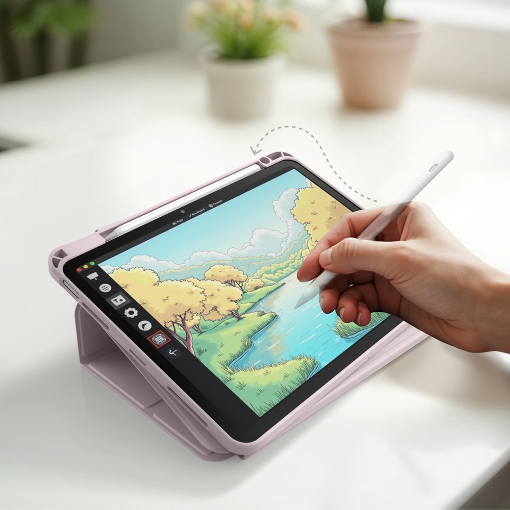 Husa AmazingThing Titan Pro Mag compatibila cu iPad Air 11 inch M3 2025, Roz
