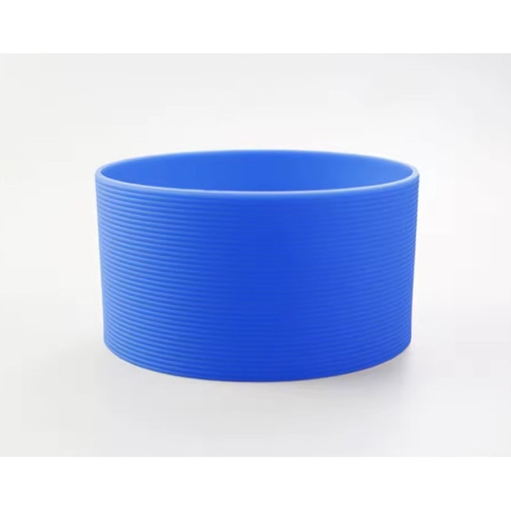 10 darab szilikon fedő üvegcsészékhez, 9 cm, kék