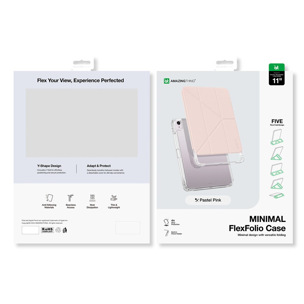 Husa AmazingThing Minimal Case compatibila cu iPad Air 11 inch M3 2025, Roz