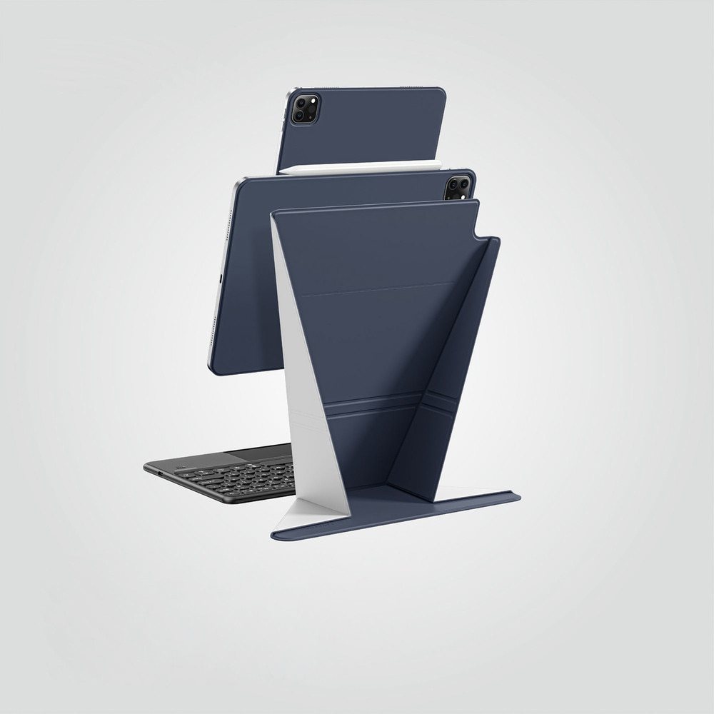Husa AmazingThing Matte Pro Mag Folio Case cu Stand compatibila cu iPad Air 11 inch M3 2025, Albastru