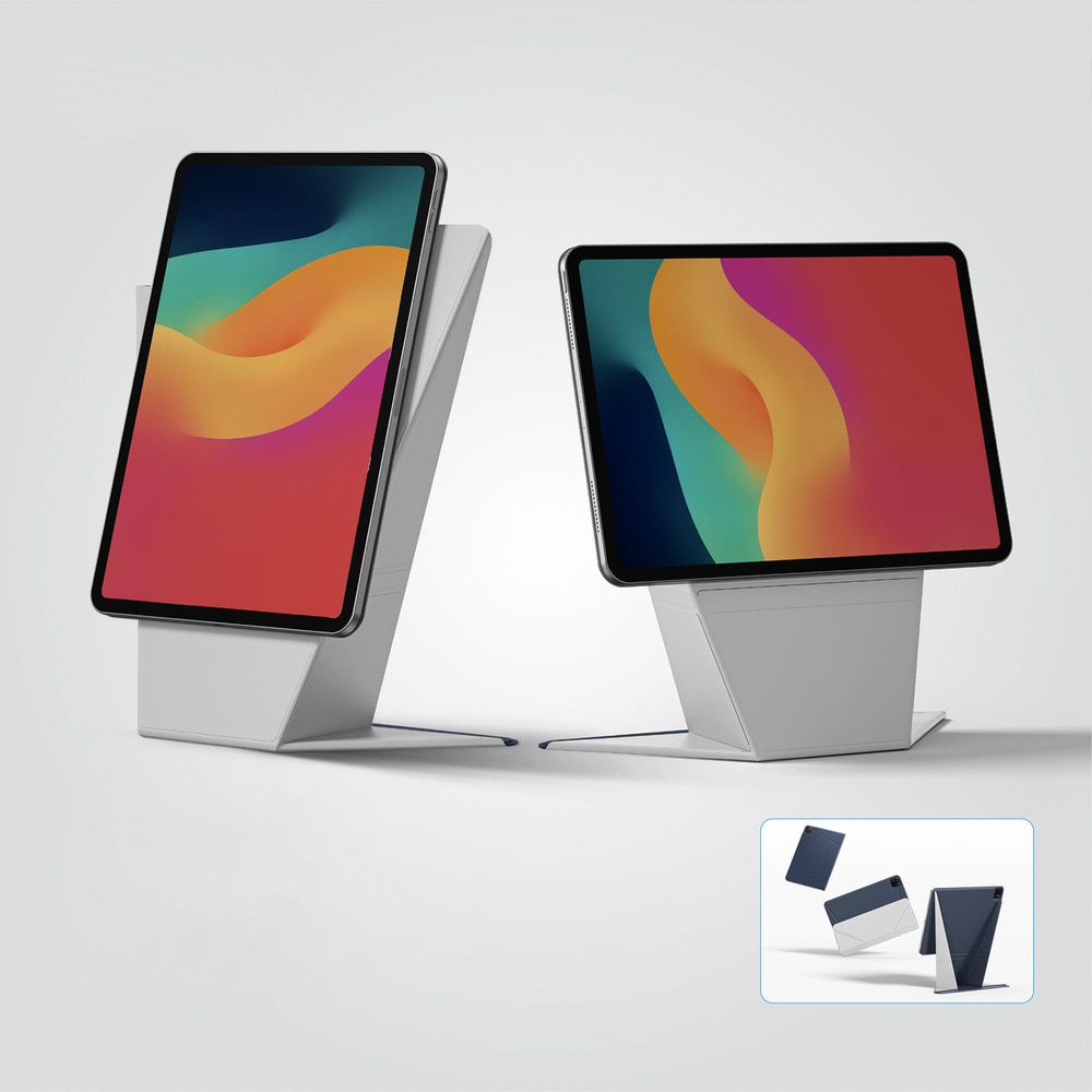 Husa AmazingThing Matte Pro Mag Folio Case cu Stand compatibila cu iPad Air 11 inch M3 2025, Albastru