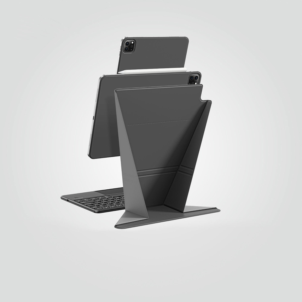 Husa AmazingThing Matte Pro Mag Folio cu Stand compatibila cu iPad Air 13 inch M3 2025, Negru