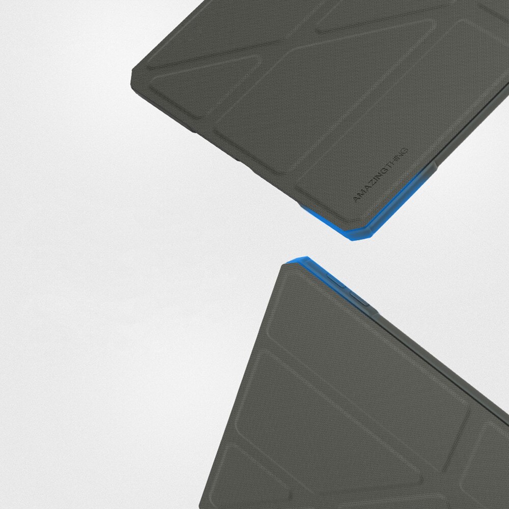 Husa AmazingThing Titan Pro Folio compatibila cu iPad Air 11 inch M3 2025, Gri