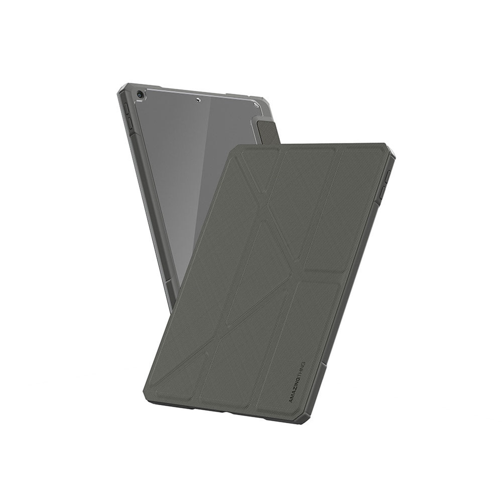 Husa AmazingThing Titan Pro Folio compatibila cu iPad Air 11 inch M3 2025, Gri