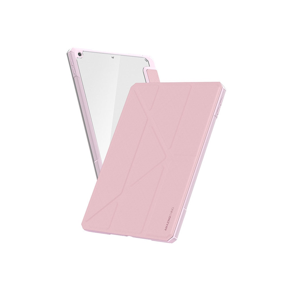 Husa AmazingThing Titan Pro Folio compatibila cu iPad Air 11 inch M3 2025, Roz