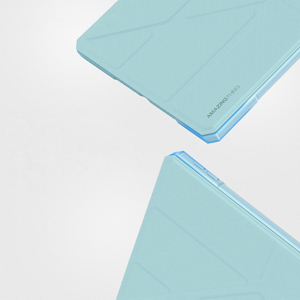 Husa AmazingThing Titan Pro Folio compatibila cu iPad Air 11 inch M3 2025, Albastru