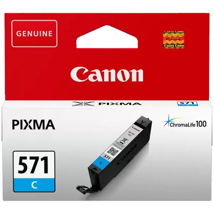 Cartus cerneala Canon CLI-571C Cyan pt MG5750/MG6850/MG7750
