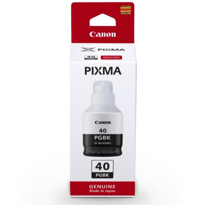 Cartus cerneala Canon GI-40 BK, Black Ink Bottle pt G6040, G5040, GM2040; 6.000 pag