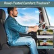 Perna Ortopedica Sezut si Perna Lombara, Design Integrat, YOUKUKE®, Ergonomic, Spuma Memorie 60D, Suport Lombar/Glutei, Anti-Durere Sciatica Coccis, pentru Scaune Birou/Auto/Camion, Gri Inchis
