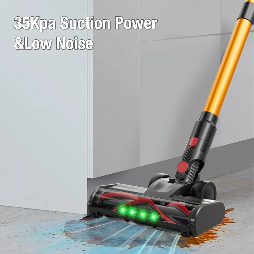 Aspirator Reincarcabil Fara Fir Cu Incarcare Pe Perete, 35 Kpa 550 W 40 De Minute Pentru Casa, Aspirator De Mana Anti-Incurcare, Afisaj LED, Autoportant Pentru Par De Animale/Covor/Podea