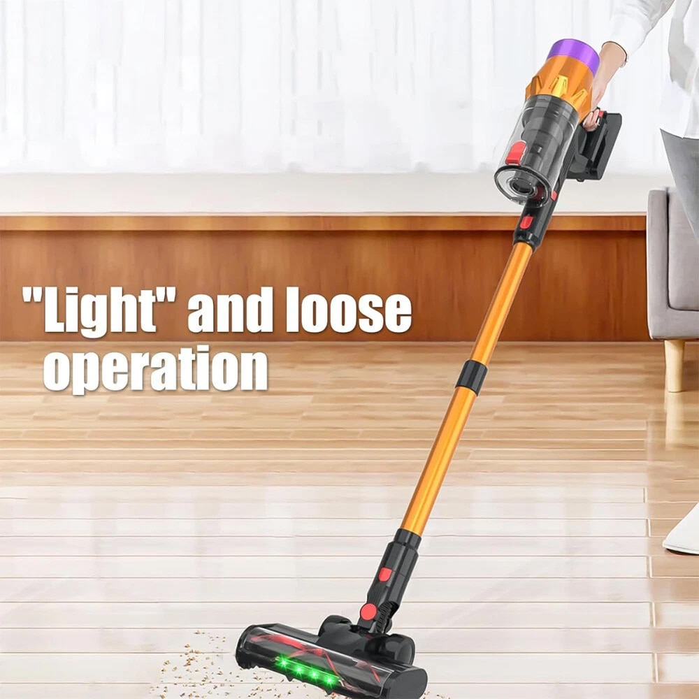 Aspirator Reincarcabil Fara Fir Cu Incarcare Pe Perete, 35 Kpa 550 W 40 De Minute Pentru Casa, Aspirator De Mana Anti-Incurcare, Afisaj LED, Autoportant Pentru Par De Animale/Covor/Podea