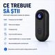 Camera video corporala Full HD 1080P cu 8 accesorii incluse, Hexar, WiFi, Body Cam Sport, Unghi 120°, Baterie 800 mAh, Filmare Hands-Free, Suport MicroSD pana la 256 GB, Negru