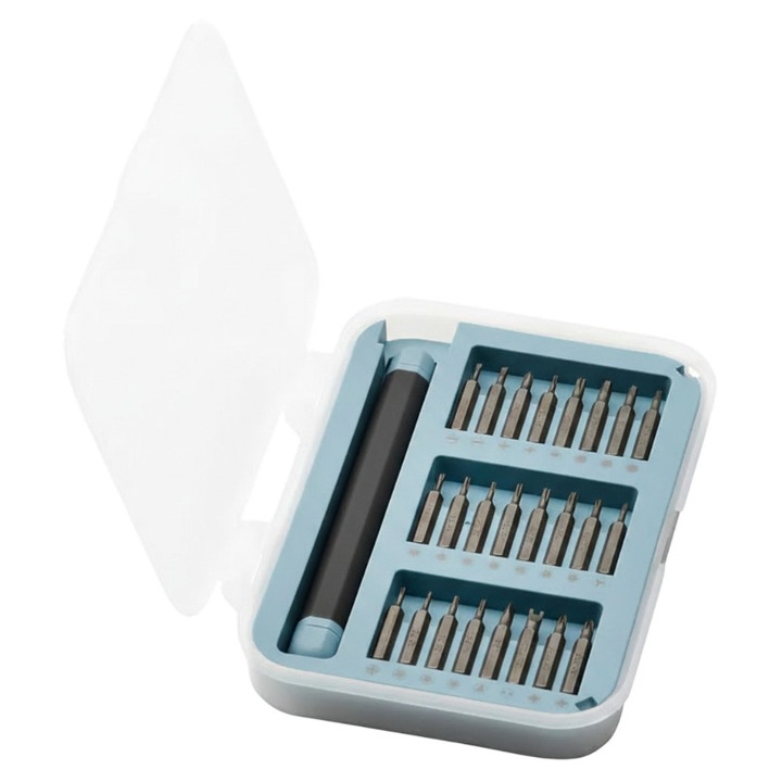 Set de surubelnita magnetica de precizie si 24 de micro-biti speciali, reparatii electronice