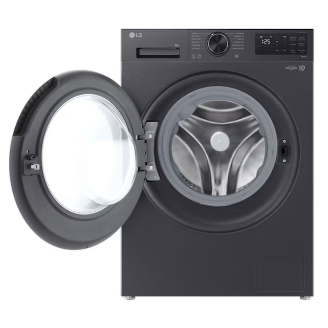 Masina de spalat rufe LG AI Direct Drive, 9 kg, Clasa energetica A, Negru Mat