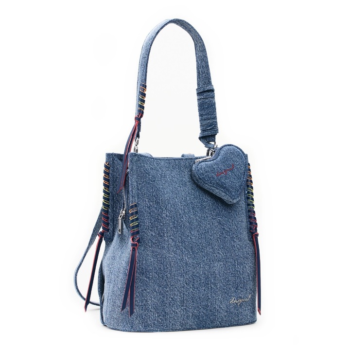 Rucsac dama, Desigual, Denim, albastru, 23x15x28 cm