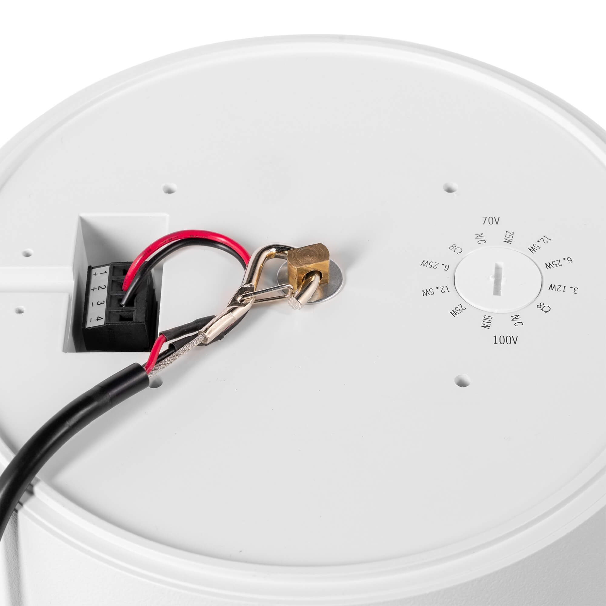 Boxă de perete suspendabilă 100W, 8 Ohm/100V – Albă Power Dynamics Purity8W (8″)