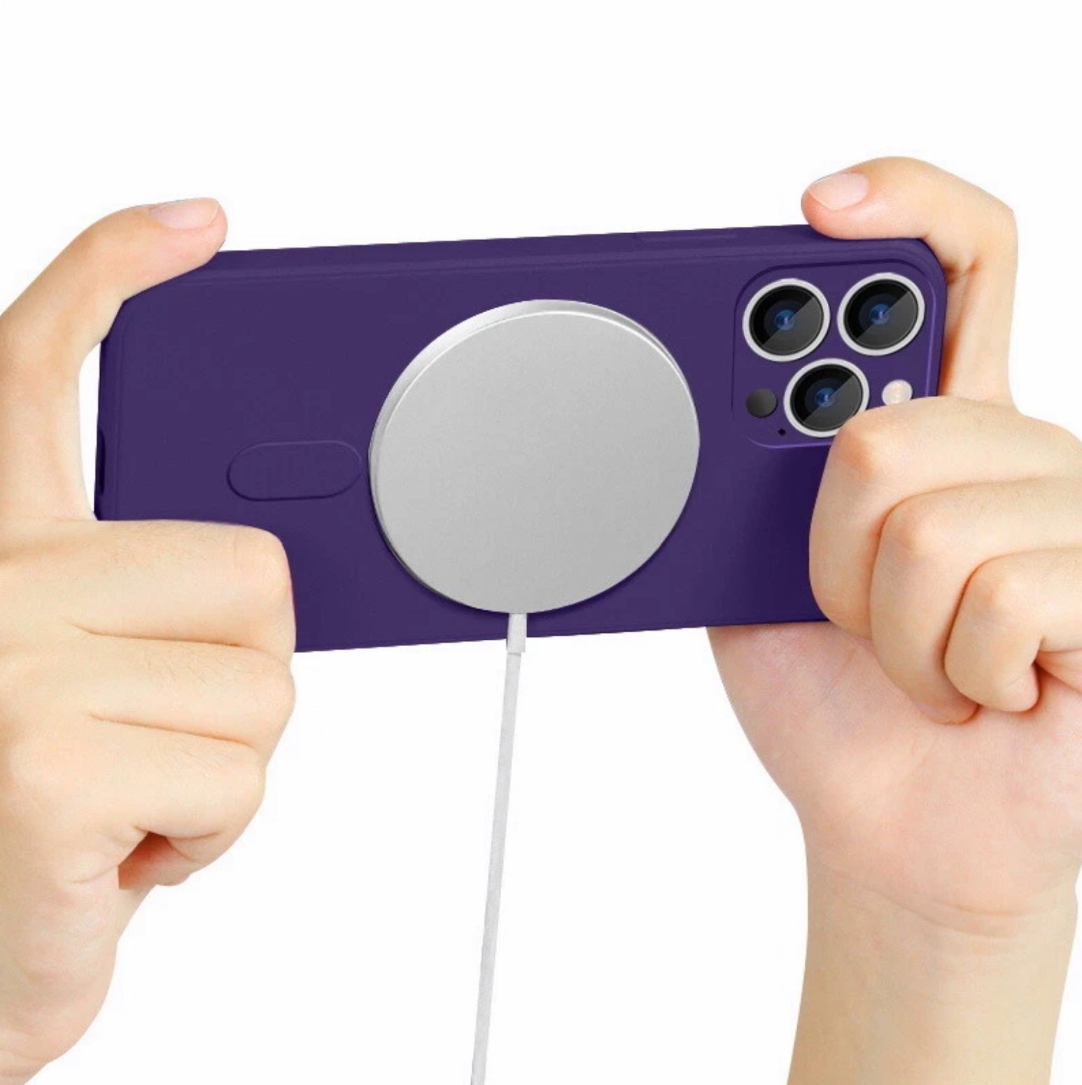 Husa MagGuard pentru Samsung Galaxy S26 Ultra, Compatibila MagSafe, Silicon rezistent, Mov