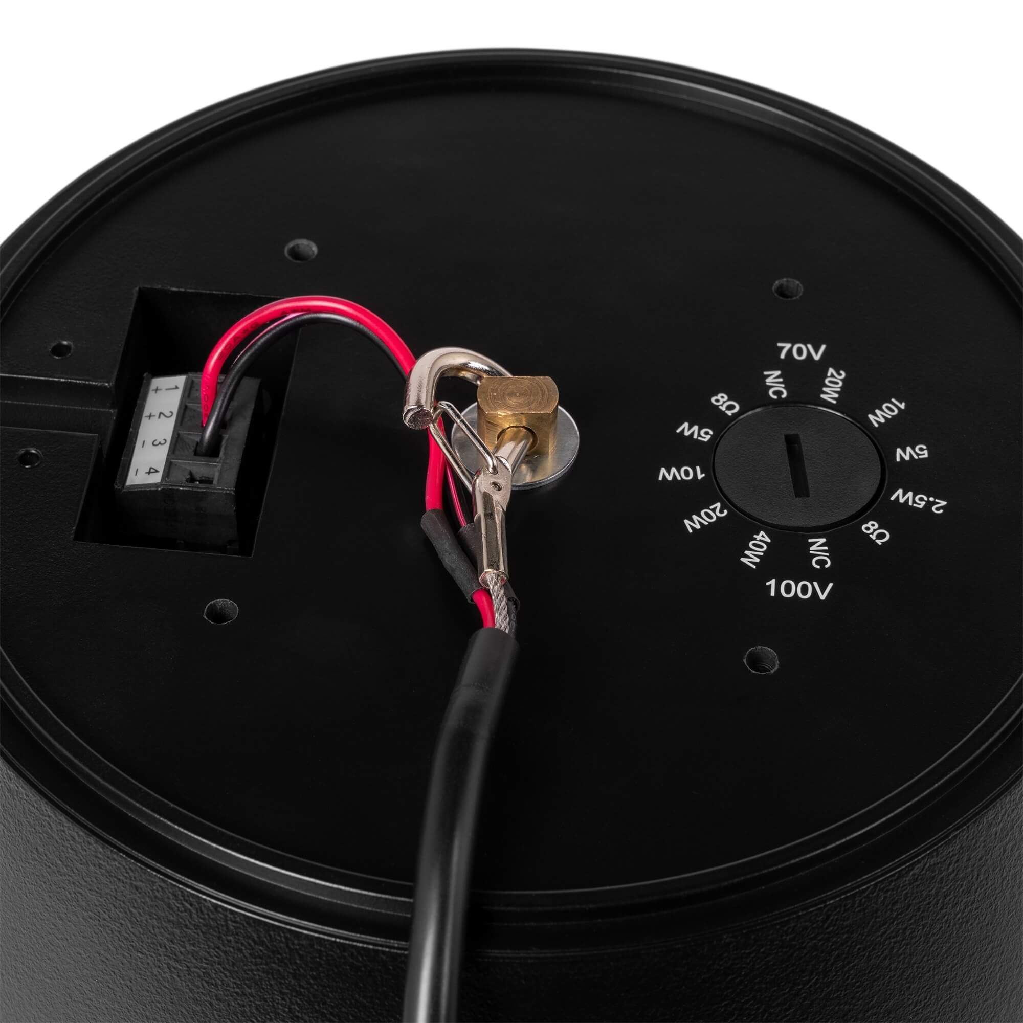 Power Dynamics Purity8B (8″) difuzor de perete suspendabil 100W, 8 Ohm/100V – Negru